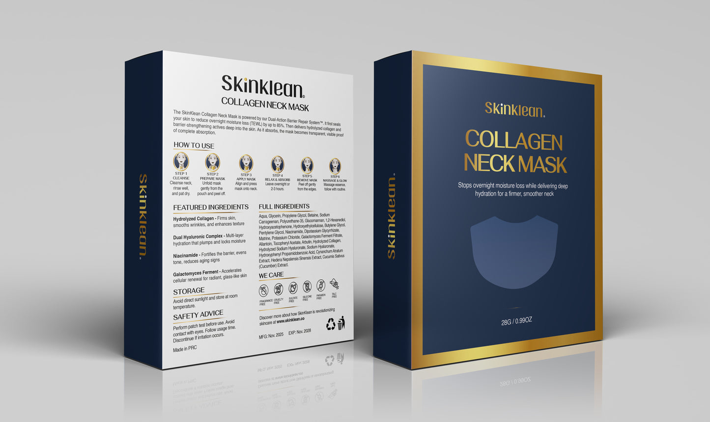 SkinKlean© Collagen Neck Mask