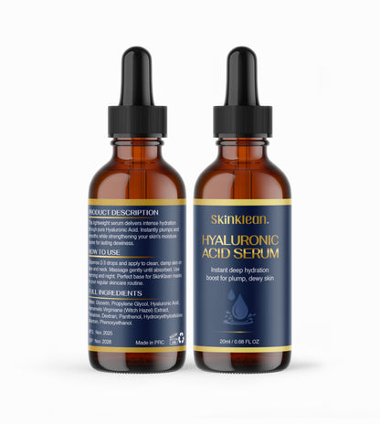 SkinKlean© Hyaluronic Acid Serum