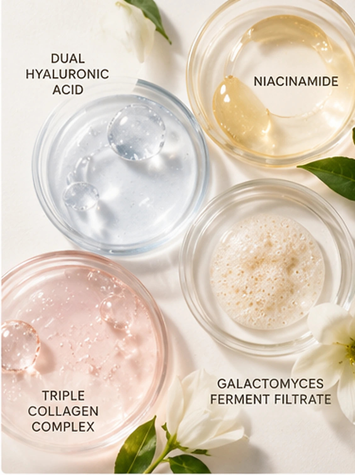 SkinKlean supporting ingredients: hyaluronic acid, niacinamide, Galactomyces